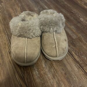 Cozy Tan Kids Slippers